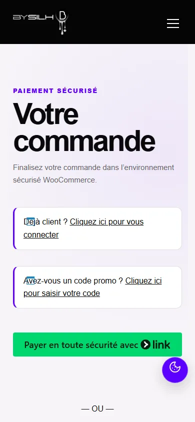 Checkout WooCommerce mobile BYSILH